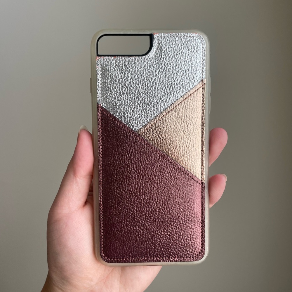 Zero Gravity iPhone 8 Plus Case, Bronze/Silver/Gold w/ Card Slots